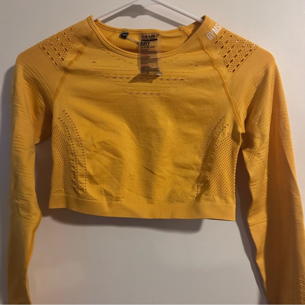 Gymshark Vibrant Yellow Crop Top
